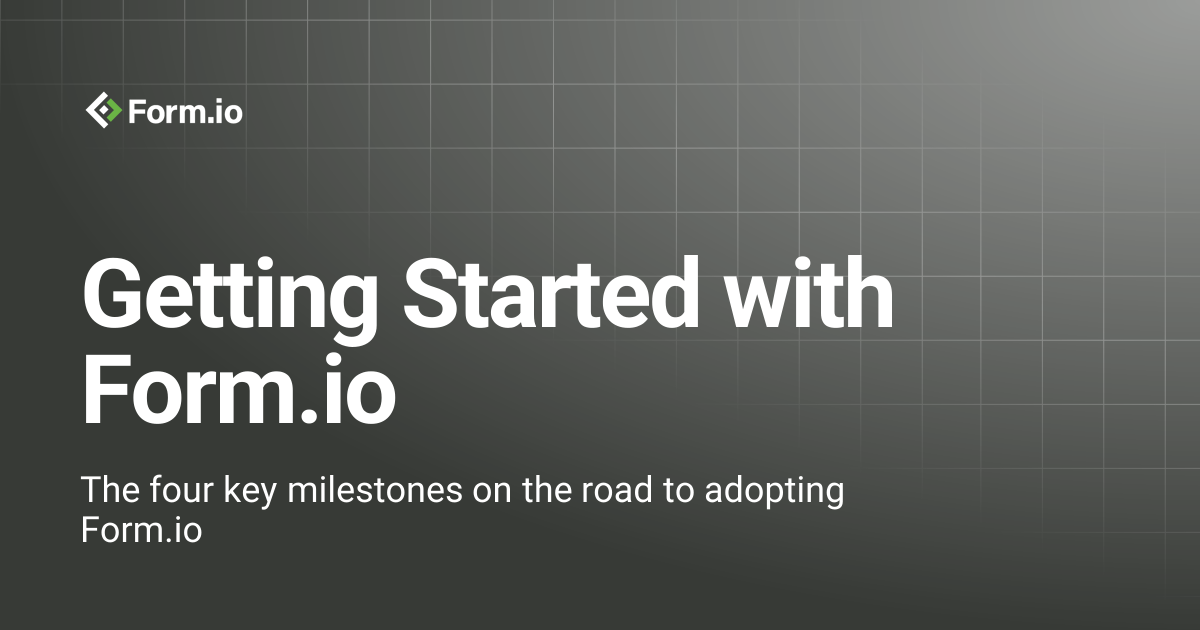 Platform Adoption Overview | Form.io Documentation